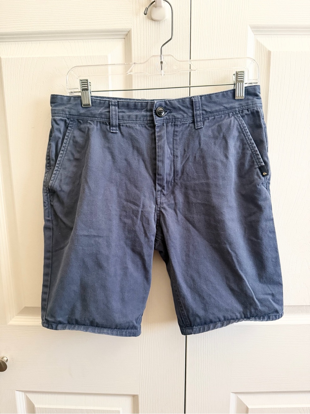 5 for $25! Quiksilver Men's Navy Flat Front Chino Shorts